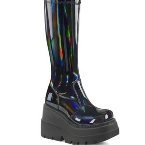 DEMONIA SHAKER 65 (BLACK HOLOGRAPHIC SHIFT) SIZE 10
